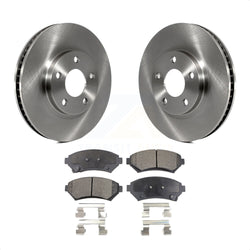 Front Brake Rotor And Semi-Metallic Pad Kit For Chevrolet Buick Impala LeSabre Cadillac DeVille Monte Carlo Park Avenue Pontiac Bonneville Oldsmobile Eldorado Aurora Intrigue K8F-100015