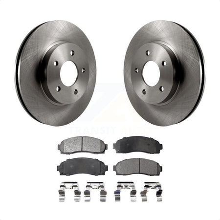 Front Disc Brake Rotors And Semi-Metallic Pads Kit For Saturn Vue Chevrolet Equinox Pontiac Torrent K8F-100029 by Transit Auto