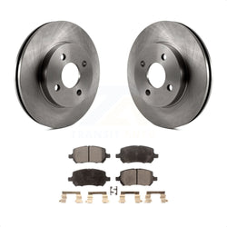 Front Disc Brake Rotors And Semi-Metallic Pads Kit For Chevrolet Cobalt Saturn Ion Pontiac G5 Pursuit K8F-100034