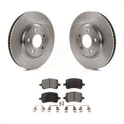 Front Disc Brake Rotors And Semi-Metallic Pads Kit For Chevrolet Malibu Pontiac G6 Cobalt Saturn Aura G5 K8F-100036