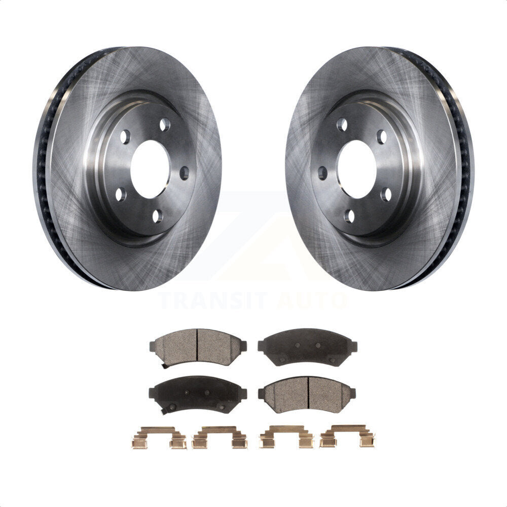 Front Disc Brake Rotors And Semi-Metallic Pads Kit For Pontiac Grand Prix Buick LaCrosse Chevrolet Uplander Montana Terraza Saturn Relay Allure K8F-100039 by Transit Auto