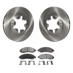 Front Disc Brake Rotors And Semi-Metallic Pads Kit For Chevrolet Colorado GMC Canyon Isuzu i-290 i-280 i-370 i-350 K8F-100041