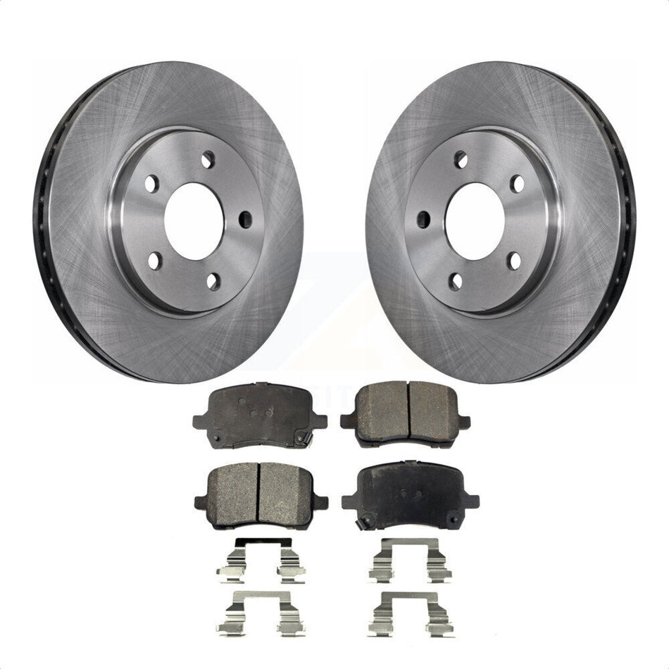 Front Disc Brake Rotors And Semi-Metallic Pads Kit For Chevrolet Malibu K8F-100042 by Transit Auto