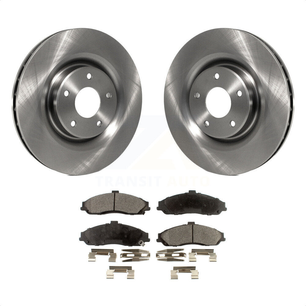 Front Disc Brake Rotors And Semi-Metallic Pads Kit For Chevrolet Corvette Cadillac XLR K8F-100052 by Transit Auto