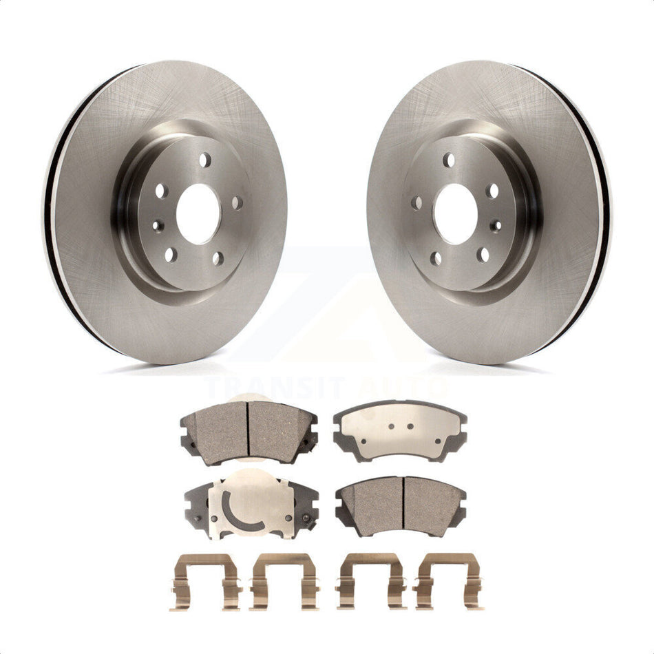 Front Disc Brake Rotors And Semi-Metallic Pads Kit For 2011-2017 Chevrolet Caprice K8F-100067 by Transit Auto