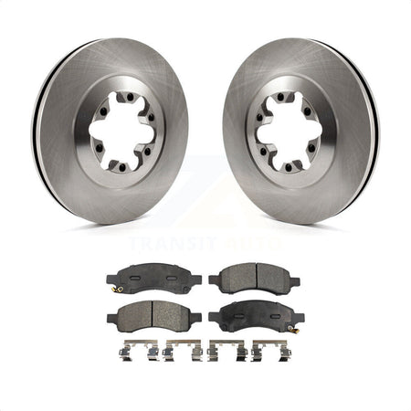 Front Disc Brake Rotors And Semi-Metallic Pads Kit For Chevrolet Colorado GMC Canyon K8F-100073 by Transit Auto