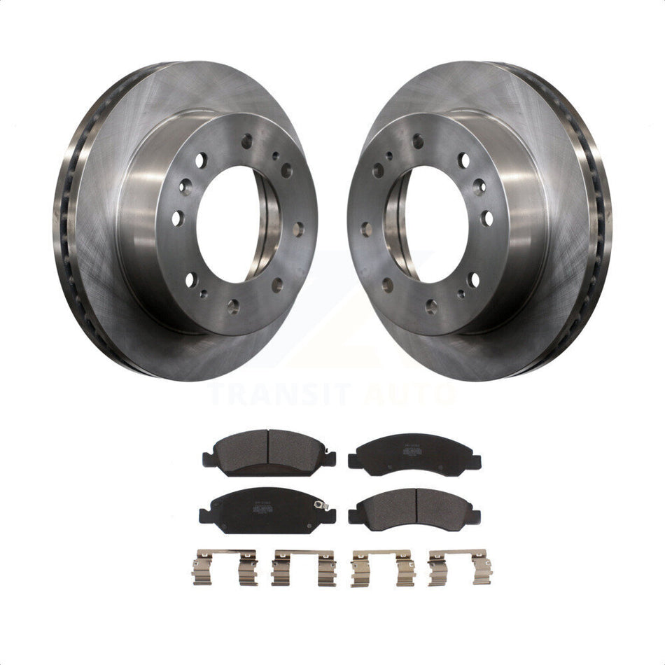 Front Disc Brake Rotors And Semi-Metallic Pads Kit For Chevrolet Silverado 1500 Suburban K8F-100085 by Transit Auto