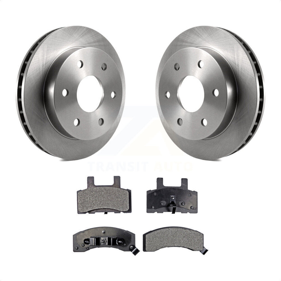 Front Disc Brake Rotors And Semi-Metallic Pads Kit For Chevrolet Tahoe GMC Yukon K2500 Suburban K1500 K8F-100097 by Transit Auto