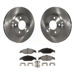 Front Disc Brake Rotors And Semi-Metallic Pads Kit For Ford Mustang K8F-100101