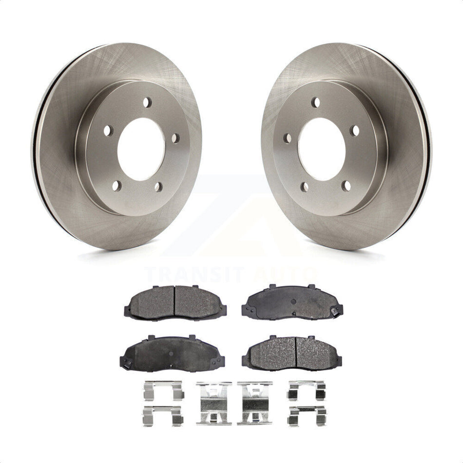 Front Disc Brake Rotors And Semi-Metallic Pads Kit For Ford F-150 Heritage 4WD K8F-100106 by Transit Auto