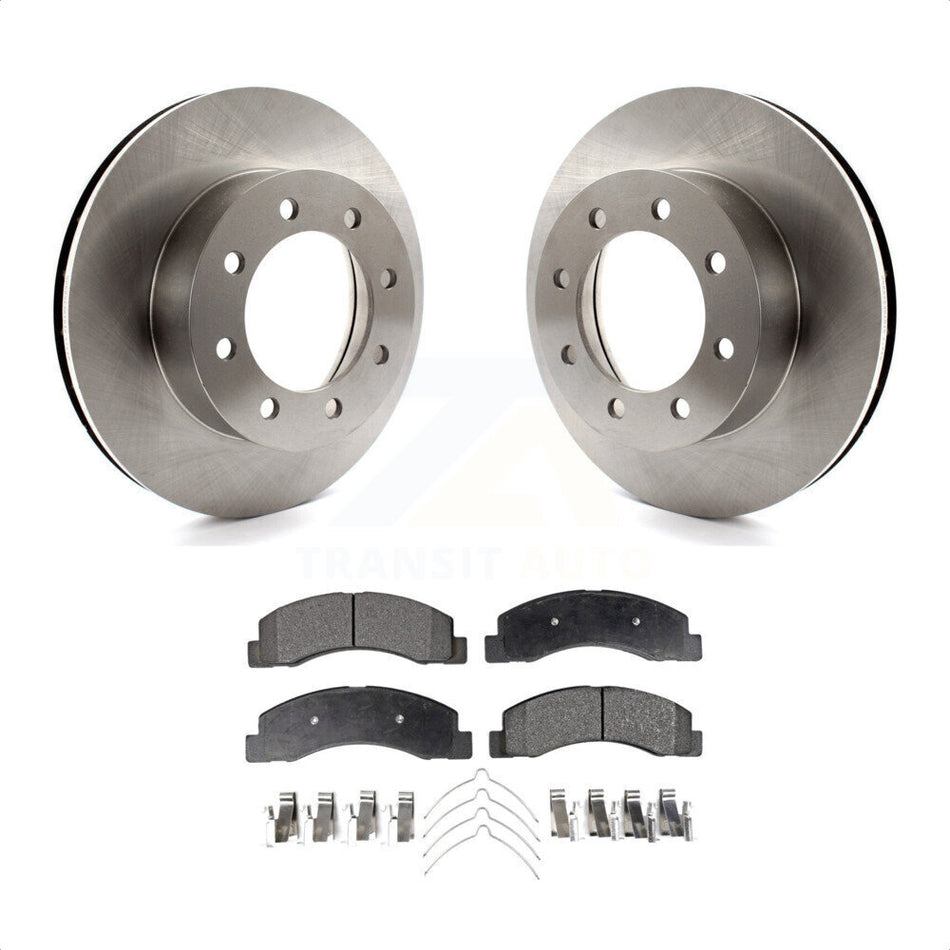 Front Disc Brake Rotors And Semi-Metallic Pads Kit For Ford F-250 Super Duty F-350 K8F-100122 by Transit Auto