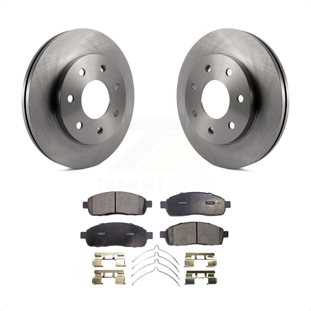 Front Disc Brake Rotors And Semi-Metallic Pads Kit For Ford F-150 Lincoln Mark LT 4WD K8F-100131 by Transit Auto