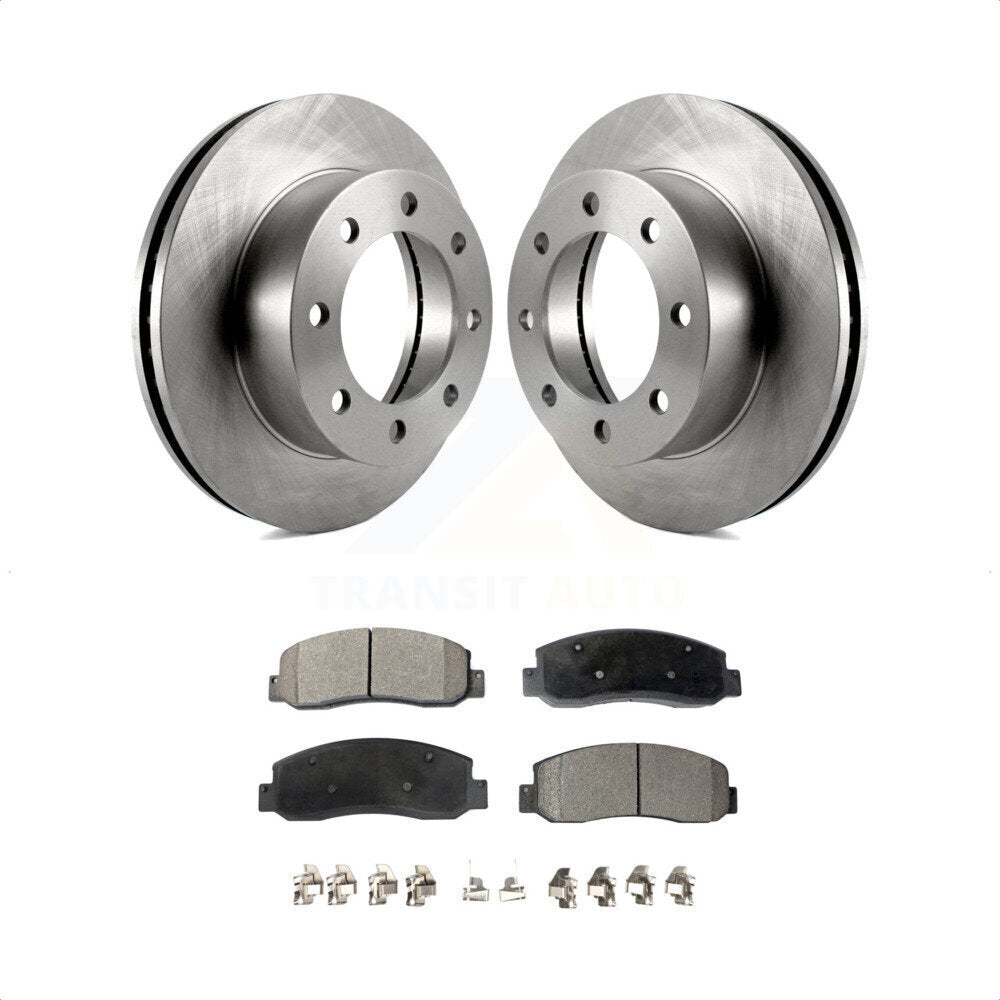 Front Disc Brake Rotors And Semi-Metallic Pads Kit For Ford F-250 Super Duty F-350 K8F-100135 by Transit Auto