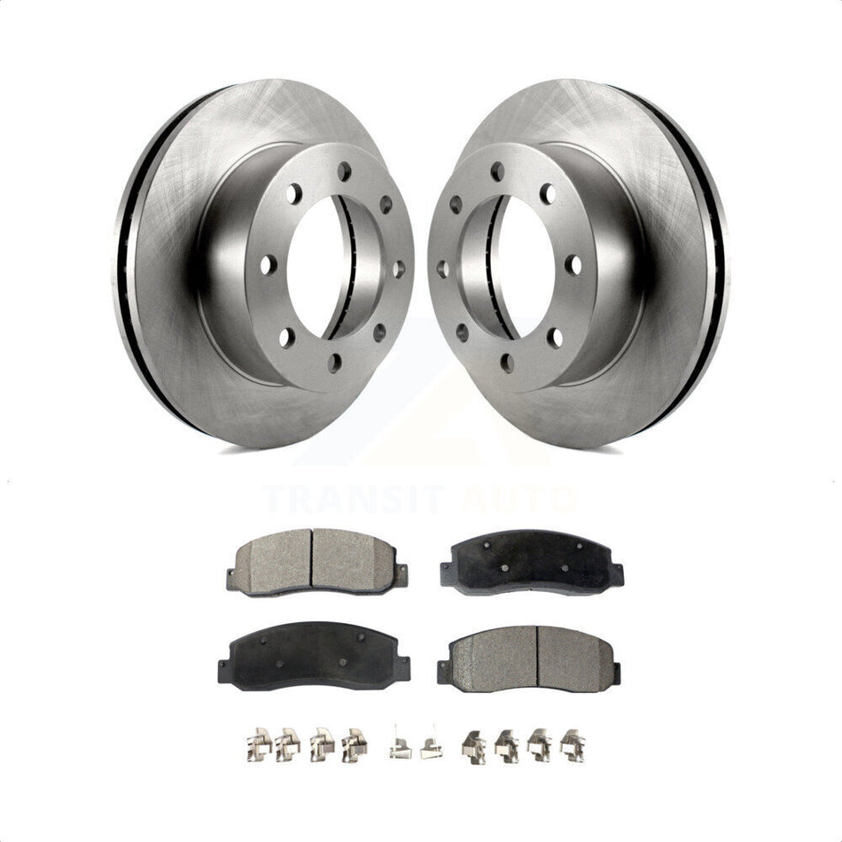 Front Disc Brake Rotors And Semi-Metallic Pads Kit For Ford F-250 Super Duty F-350 K8F-100135 by Transit Auto