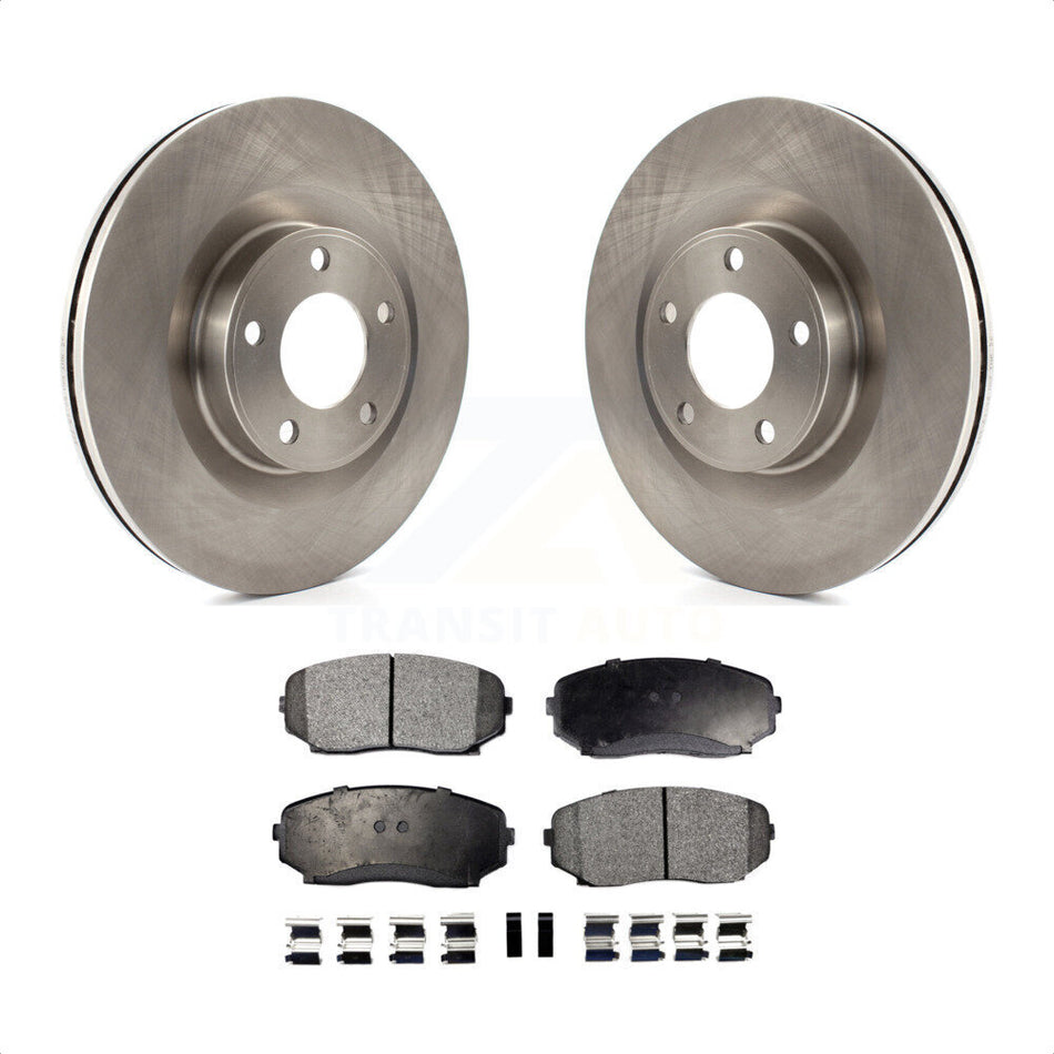 Front Disc Brake Rotors And Semi-Metallic Pads Kit For Ford Edge Lincoln MKX K8F-100153 by Transit Auto