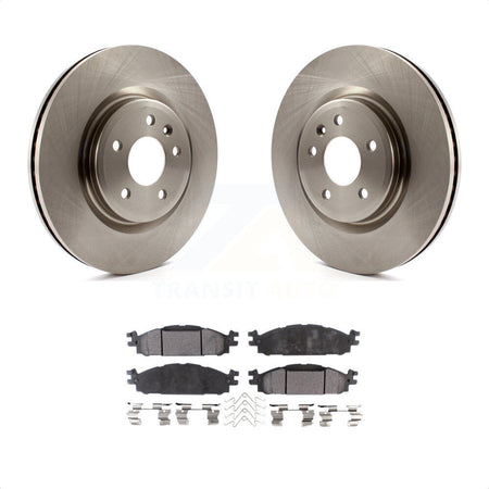 Front Disc Brake Rotors And Semi-Metallic Pads Kit For Ford Explorer Taurus Flex Lincoln MKT MKS K8F-100163 by Transit Auto