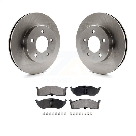 Front Disc Brake Rotors And Semi-Metallic Pads Kit For Chrysler Dodge Intrepid Concorde LHS Eagle Vision New Yorker K8F-100183 by Transit Auto