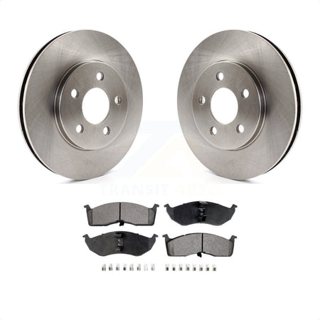 Front Disc Brake Rotors And Semi-Metallic Pads Kit For Dodge Grand Caravan Chrysler Town & Country Plymouth Voyager K8F-100188 by Transit Auto