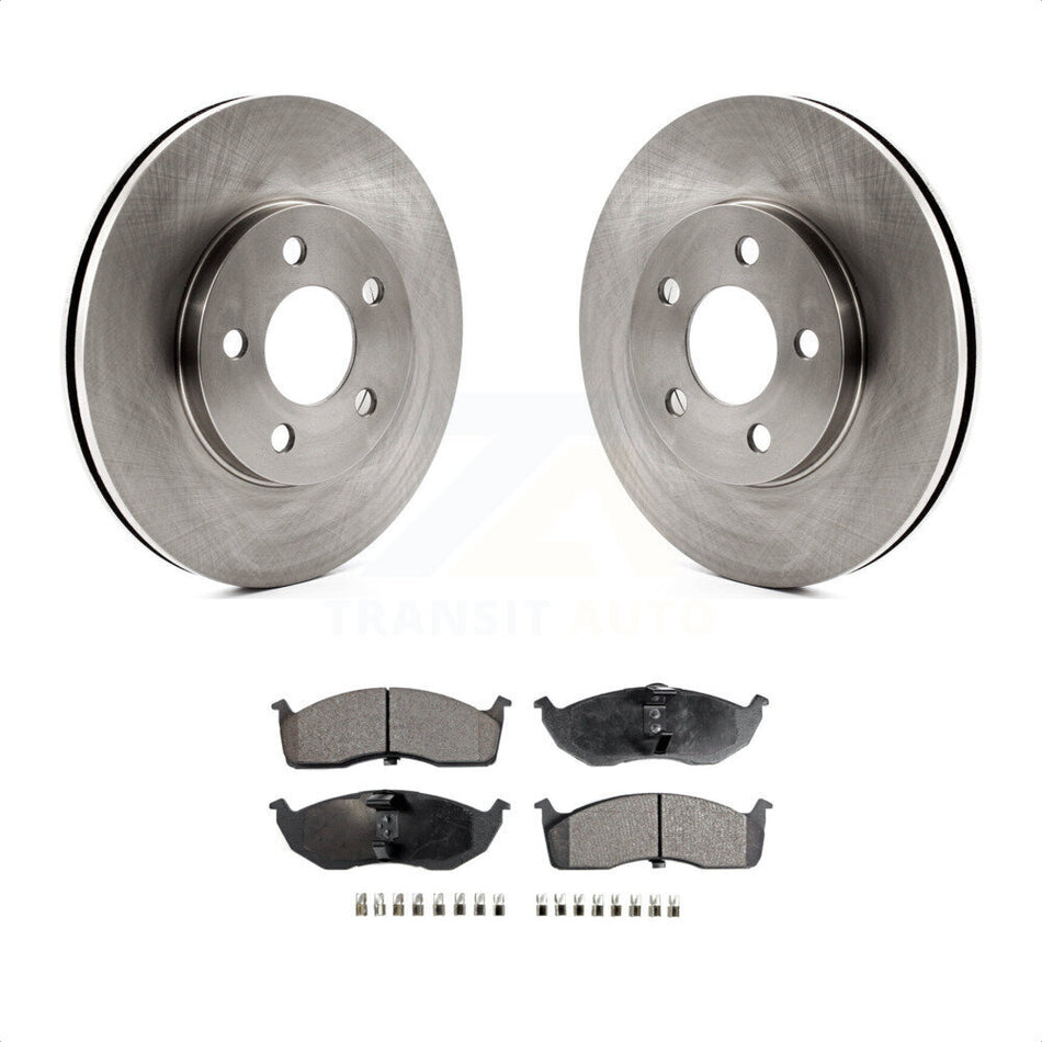 Front Disc Brake Rotors And Semi-Metallic Pads Kit For Neon Dodge Plymouth Chrysler SX 2.0 K8F-100195 by Transit Auto