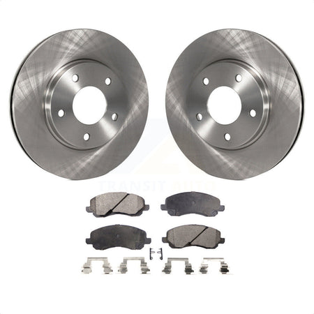 Front Disc Brake Rotors And Semi-Metallic Pads Kit For Mitsubishi Chrysler Sebring Dodge Stratus Galant Eclipse Lancer Outlander K8F-100199 by Transit Auto