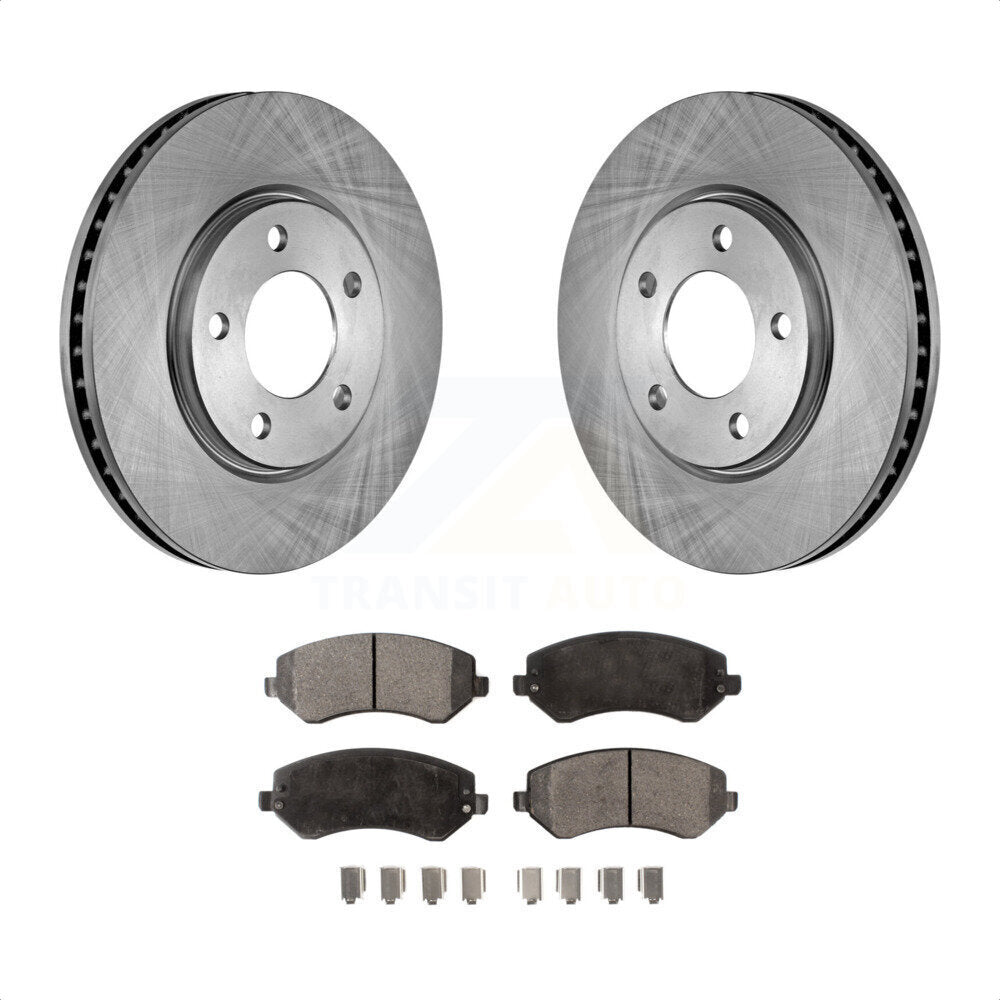 Front Disc Brake Rotors And Semi-Metallic Pads Kit For Dodge Grand Caravan Chrysler Voyager K8F-100206 by Transit Auto