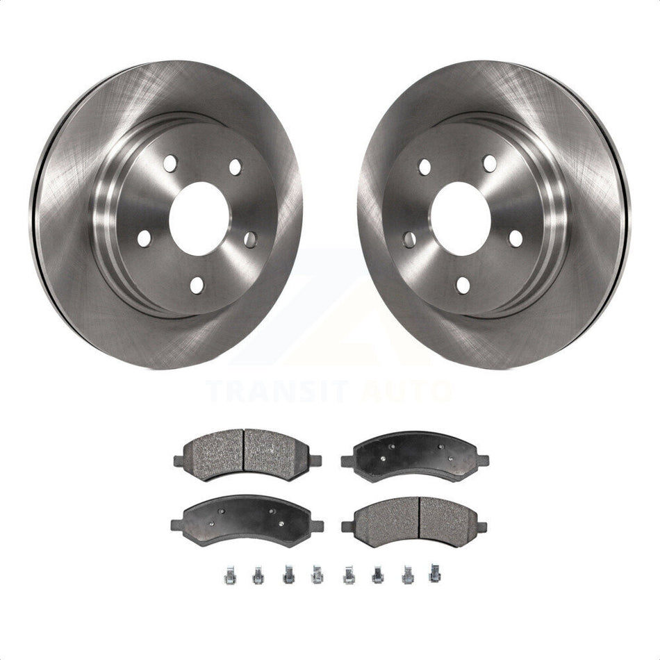 Front Disc Brake Rotors And Semi-Metallic Pads Kit For Ram 1500 Dodge Classic Durango Chrysler Aspen K8F-100208 by Transit Auto