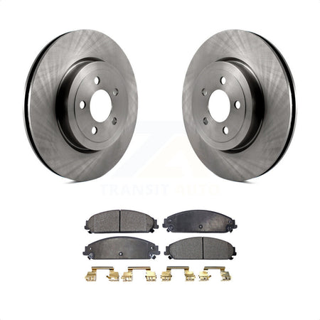 Front Disc Brake Rotors And Semi-Metallic Pads Kit For Dodge Charger Chrysler 300 Challenger Magnum K8F-100217 by Transit Auto