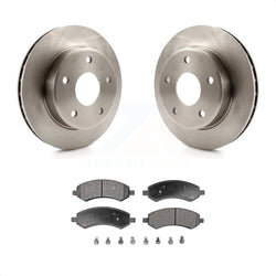 Front Disc Brake Rotors And Semi-Metallic Pads Kit For Dakota Dodge Mitsubishi Raider Ram K8F-100218