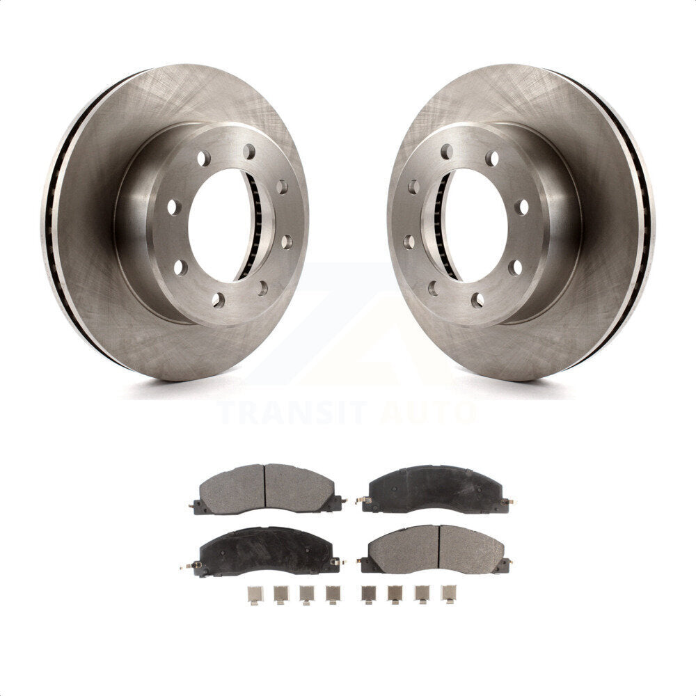 Front Disc Brake Rotors And Semi-Metallic Pads Kit For Ram 2500 3500 1500 Dodge K8F-100231 by Transit Auto