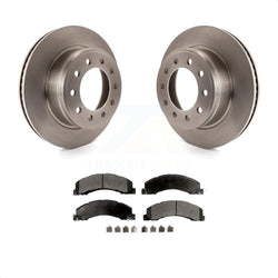 Front Disc Brake Rotors And Semi-Metallic Pads Kit For Ram 5500 Dodge Sterling Truck 4500 Bullet 45 55 K8F-100234