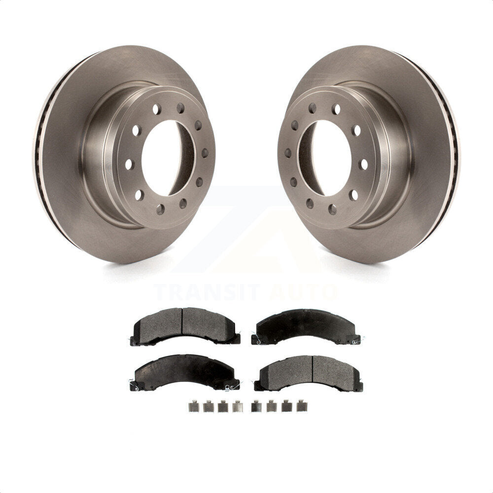 Front Disc Brake Rotors And Semi-Metallic Pads Kit For Ram 5500 Dodge Sterling Truck 4500 Bullet 45 55 K8F-100234 by Transit Auto