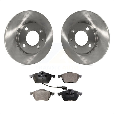 Front Disc Brake Rotors And Semi-Metallic Pads Kit For 1996-1998 Volkswagen Jetta 2.8L With 239mm Diameter Rotor K8F-100247 by Transit Auto