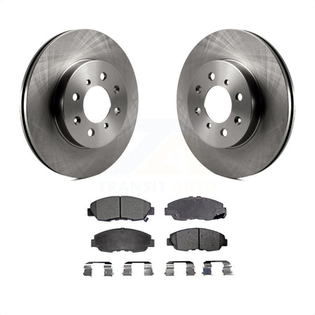 Front Disc Brake Rotors And Semi-Metallic Pads Kit For Honda Civic Insight Acura EL K8F-100254 by Transit Auto