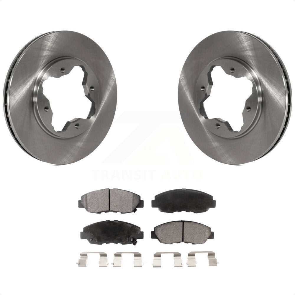 Front Disc Brake Rotors And Semi-Metallic Pads Kit For Honda Accord Acura CL K8F-100258 by Transit Auto