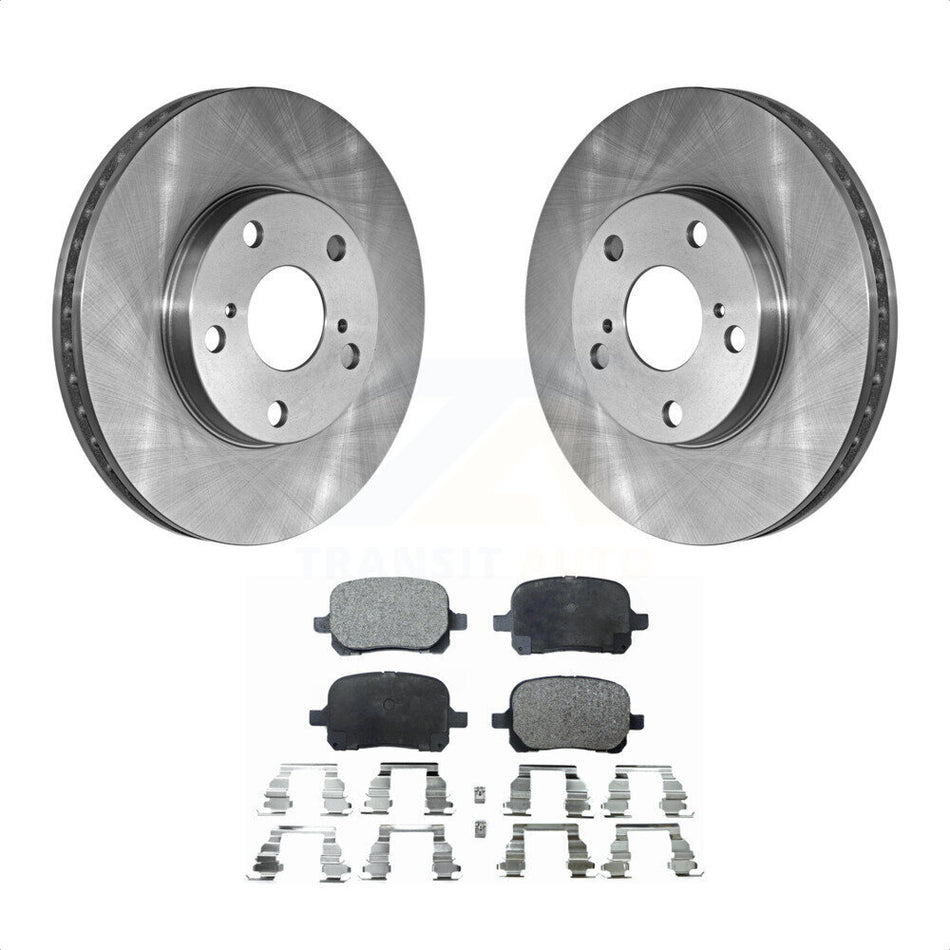 Front Disc Brake Rotors And Semi-Metallic Pads Kit For Toyota Camry Avalon Lexus ES300 Solara K8F-100268 by Transit Auto