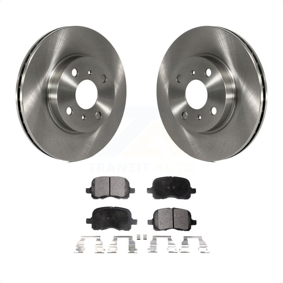 Front Disc Brake Rotors And Semi-Metallic Pads Kit For 1998-2002 Toyota Corolla Chevrolet Prizm K8F-100275 by Transit Auto