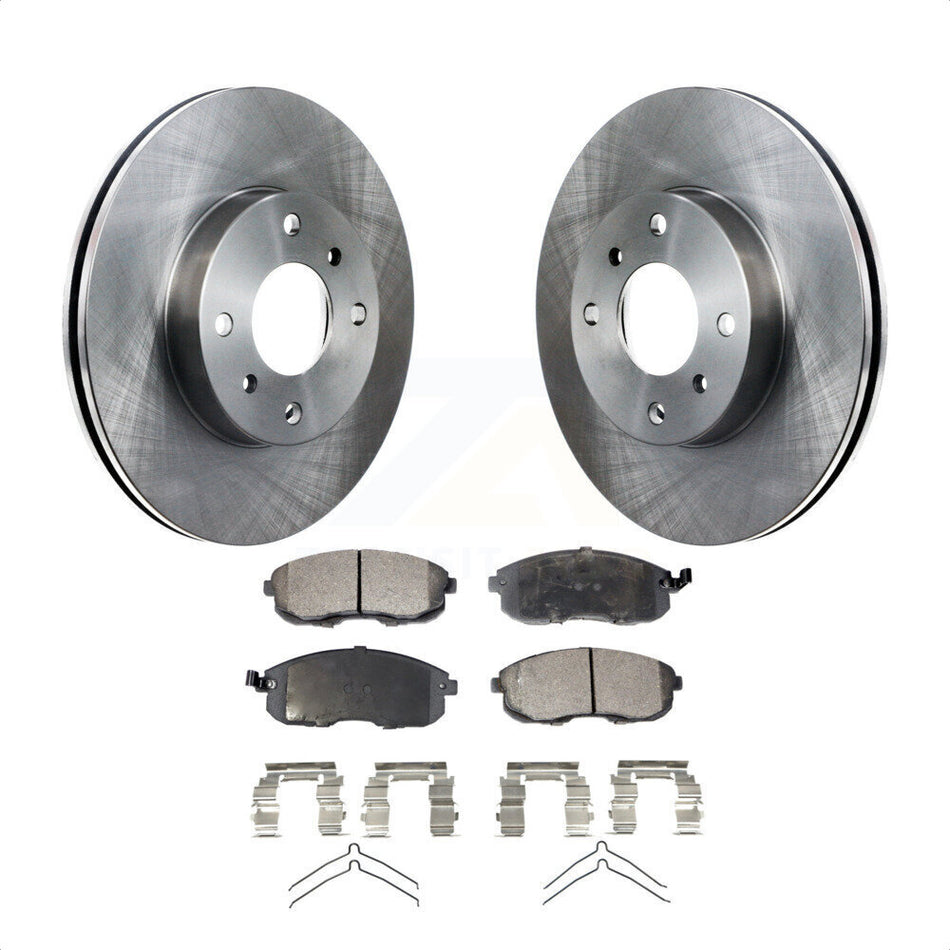 Front Disc Brake Rotors And Semi-Metallic Pads Kit For Nissan Sentra Altima Infiniti G20 INFINITI K8F-100277 by Transit Auto