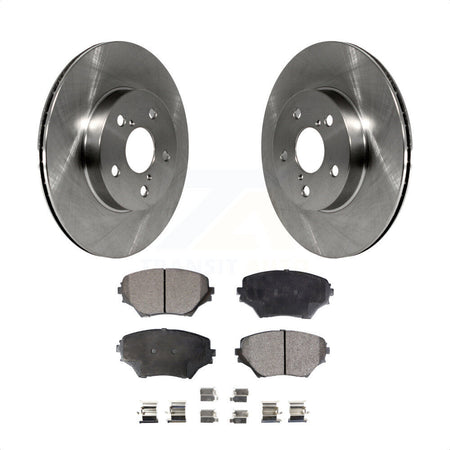 Front Disc Brake Rotors And Semi-Metallic Pads Kit For 2001-2003 Toyota RAV4 BATTERY EV (EV BEV) engine K8F-100289 by Transit Auto