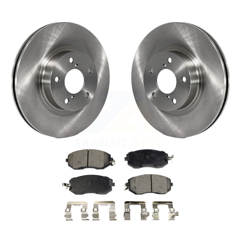 Front Disc Brake Rotors And Semi-Metallic Pads Kit For Subaru Impreza Scion FR-S BRZ K8F-100292 by Transit Auto