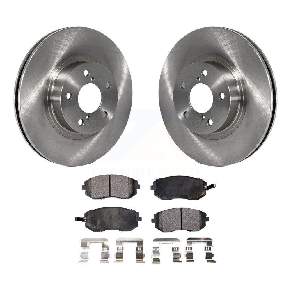 Front Disc Brake Rotors And Semi-Metallic Pads Kit For Subaru Impreza Legacy Saab 9-2X K8F-100294 by Transit Auto