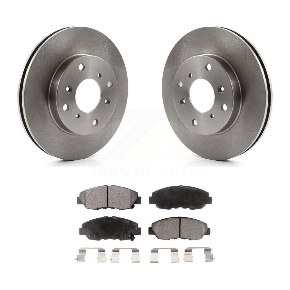 Front Disc Brake Rotors And Semi-Metallic Pads Kit For Honda Accord Acura CL K8F-100296 by Transit Auto