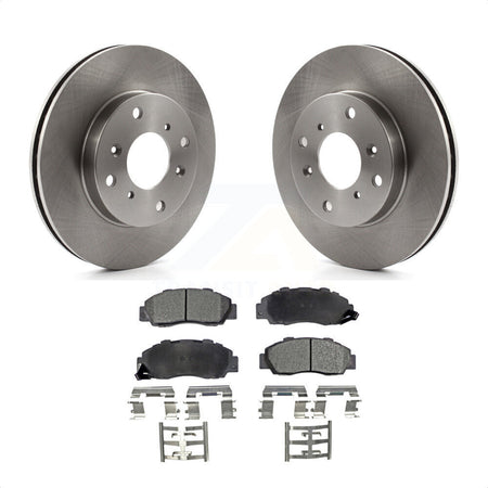 Front Disc Brake Rotors And Semi-Metallic Pads Kit For 1993-1994 Honda Prelude VTEC K8F-100298 by Transit Auto