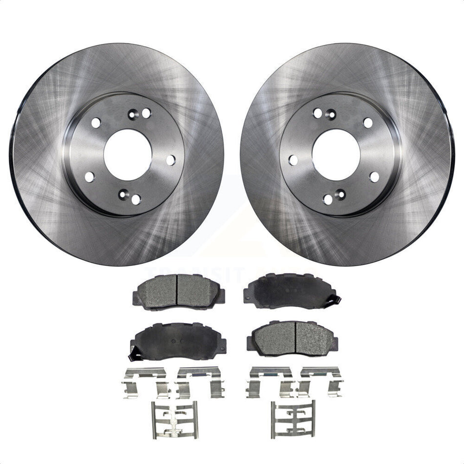 Front Disc Brake Rotors And Semi-Metallic Pads Kit For 1998-2002 Honda Accord 3.0L K8F-100301 by Transit Auto