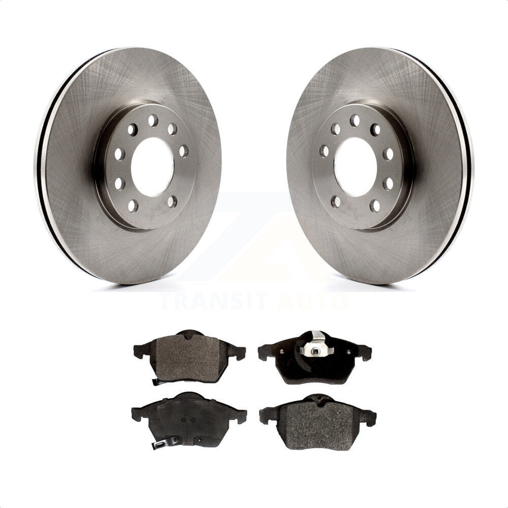 Front Disc Brake Rotors And Semi-Metallic Pads Kit For Saturn Saab L200 9-5 9-3 L300 LS1 L100 LW200 LS2 900 LW300 LW2 LW1 LS K8F-100306 by Transit Auto