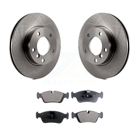 Front Disc Brake Rotors And Semi-Metallic Pads Kit For BMW Z3 Z4 323i 323Ci 328i 318i 323is 328is 318is 320i K8F-100310 by Transit Auto