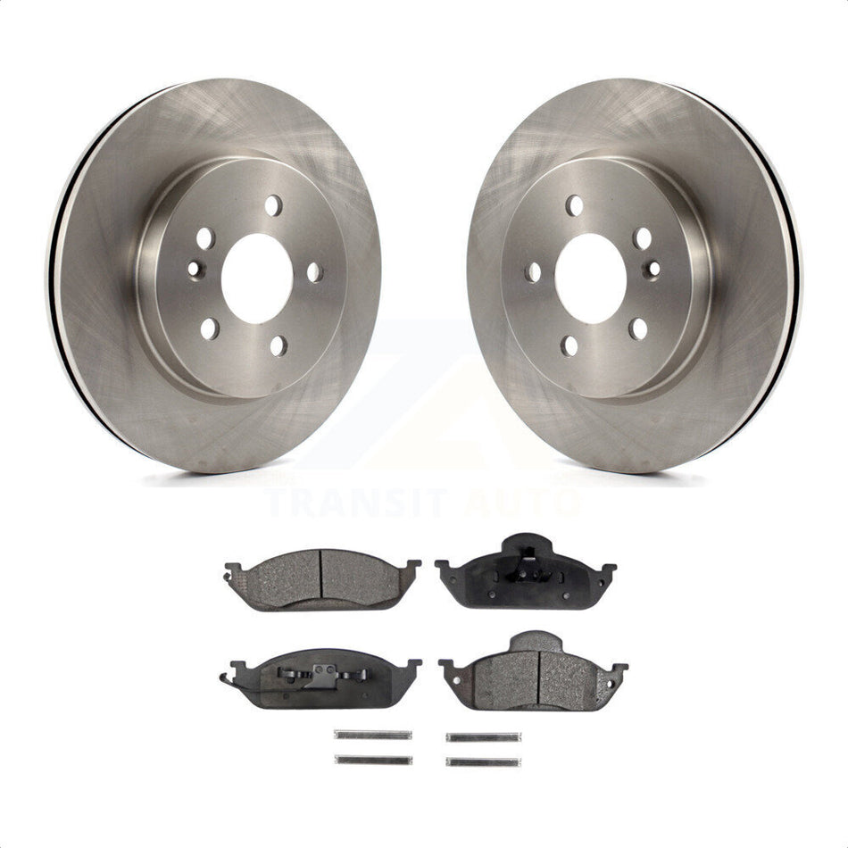 Front Disc Brake Rotors And Semi-Metallic Pads Kit For Mercedes-Benz ML320 ML350 ML430 K8F-100312 by Transit Auto