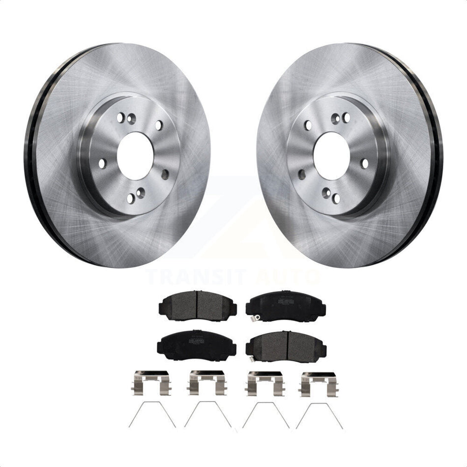 Front Disc Brake Rotors And Semi-Metallic Pads Kit For Honda Accord Acura TSX K8F-100314 by Transit Auto