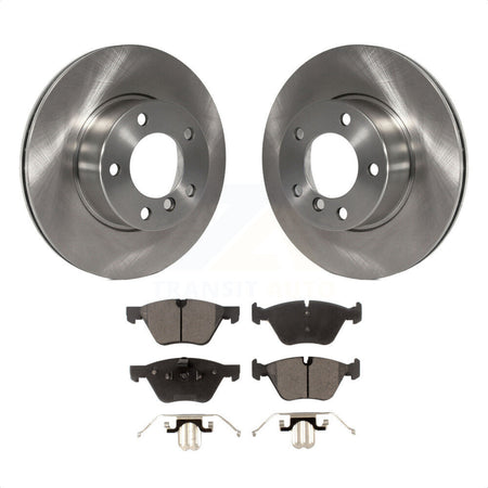 Front Disc Brake Rotors And Semi-Metallic Pads Kit For BMW 528i 525i K8F-100319 by Transit Auto