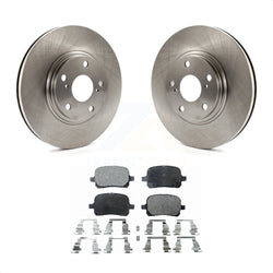 Front Disc Brake Rotors And Semi-Metallic Pads Kit For 1999-2001 Lexus RX300 K8F-100324