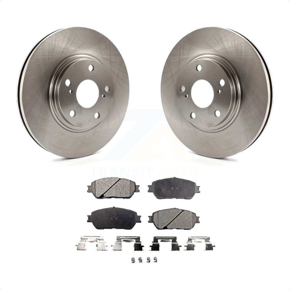 Front Disc Brake Rotors And Semi-Metallic Pads Kit For 2004-2006 Lexus ES330 K8F-100325 by Transit Auto